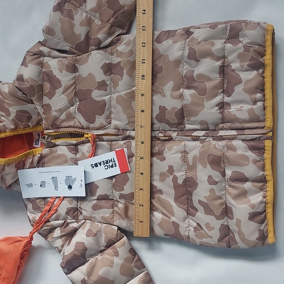 Epic Threads Jacket Puffer Coat Toddler Boys Camo brown Size 4 - Picture 4 of 8